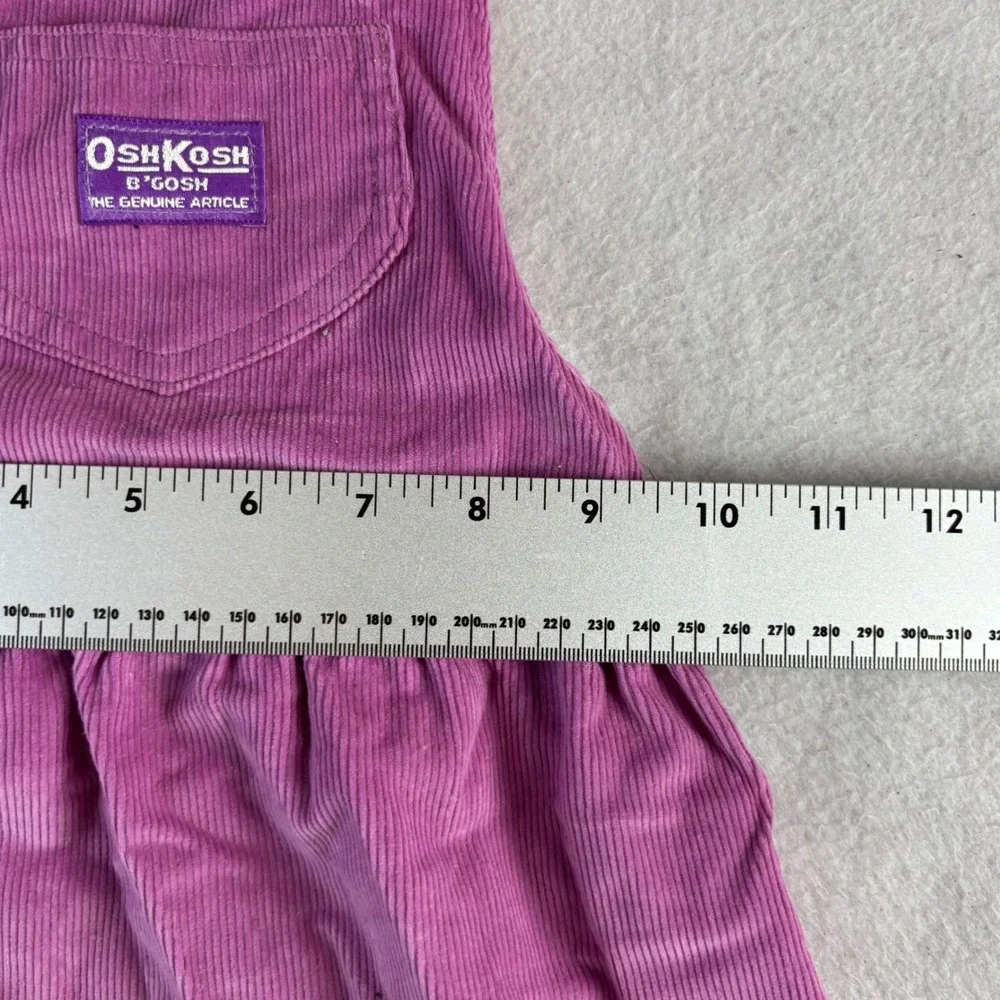 OshKosh Bgosh Kid's Magenta Purple Corduroy Jumper Dress Pinafore Size 4